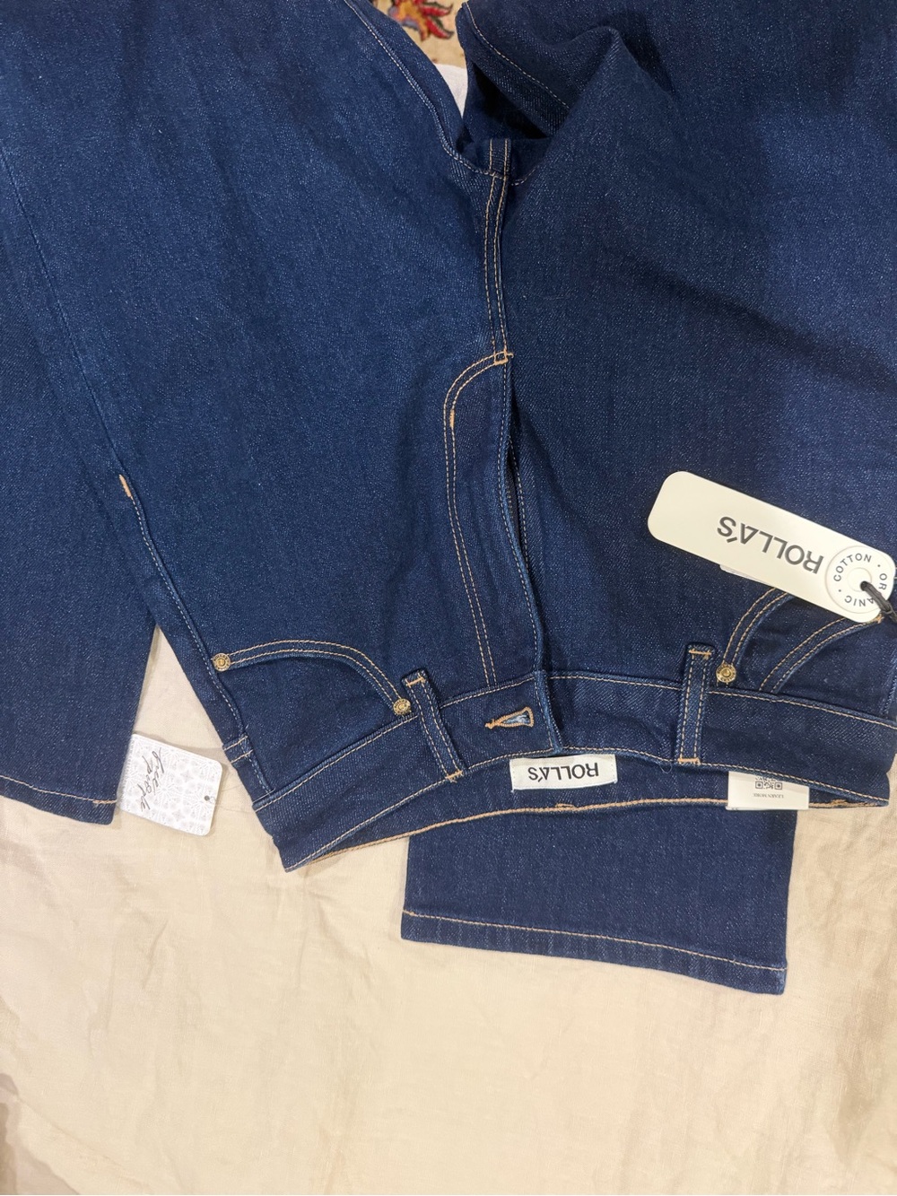 ROLLA'S Women's Dark Indigo Straight-Leg Jeans